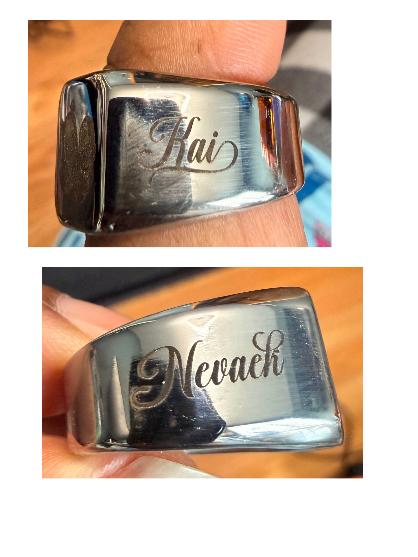 Custom Photo Engraved Ring