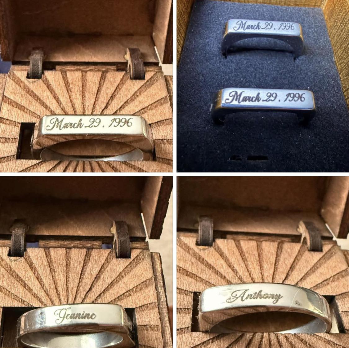 Custom Photo Engraved Ring