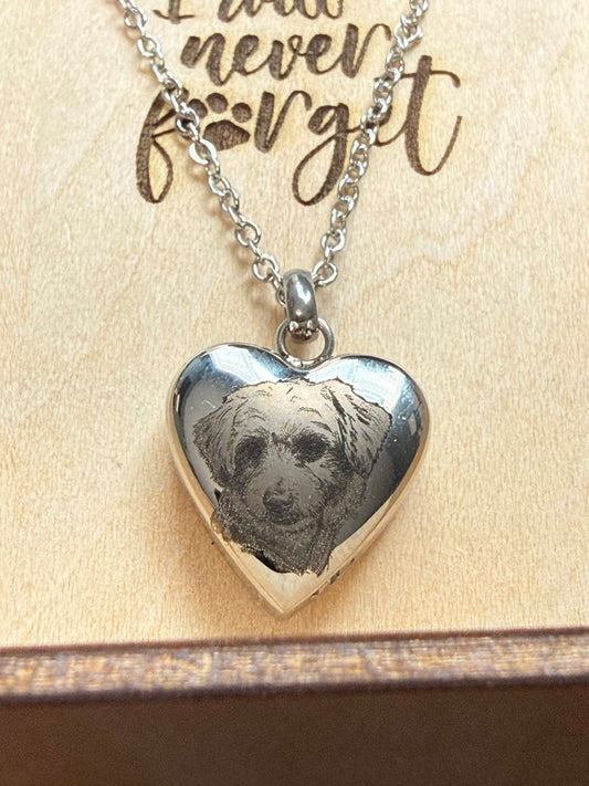Personalized Engraved Urn Necklace (Pet or Human Memorial)