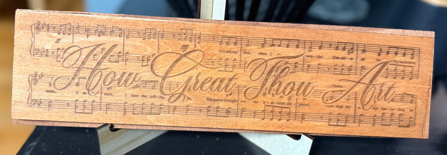 Custom Engraved Wood Keepsake