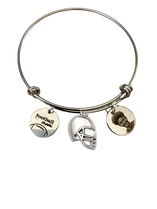 Custom Football Charm Bracelet