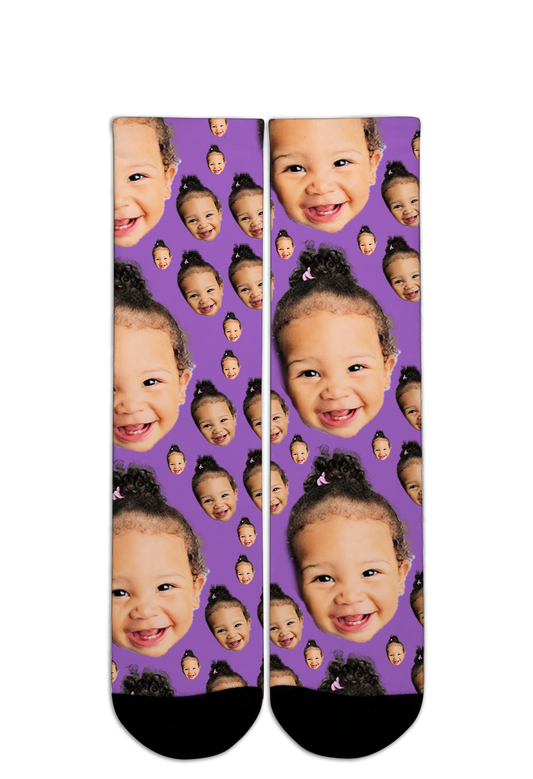 Premium Digital Print Socks- Human Face